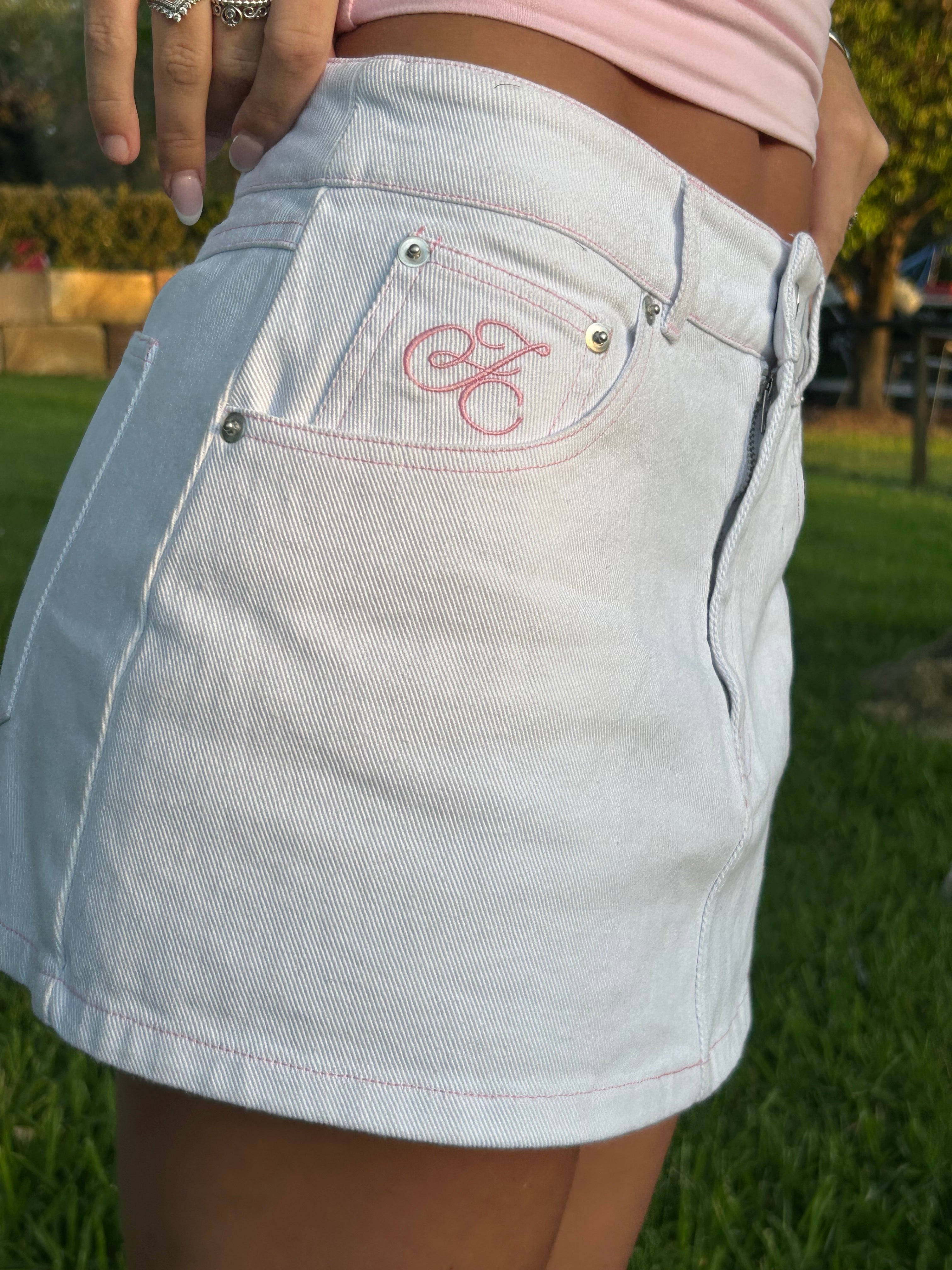 Belle denim Mini Skirt